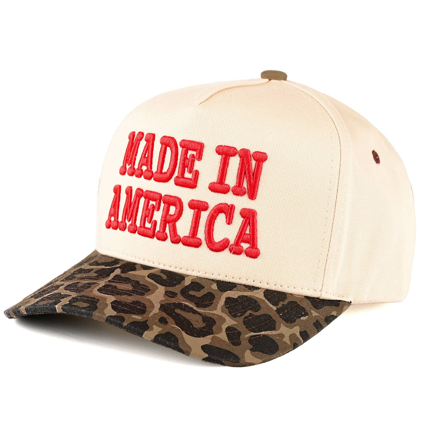 ‘Made in America’ Leopard Trucker Hat