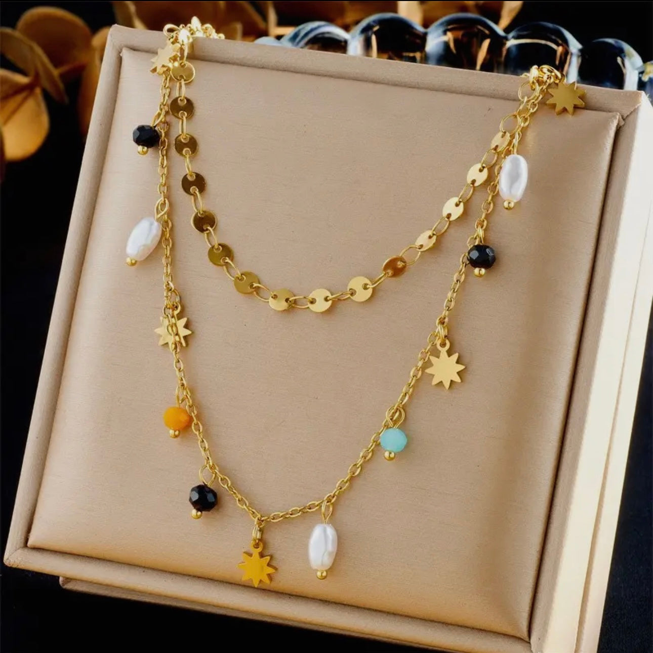 Double Strand Seedbead Necklace