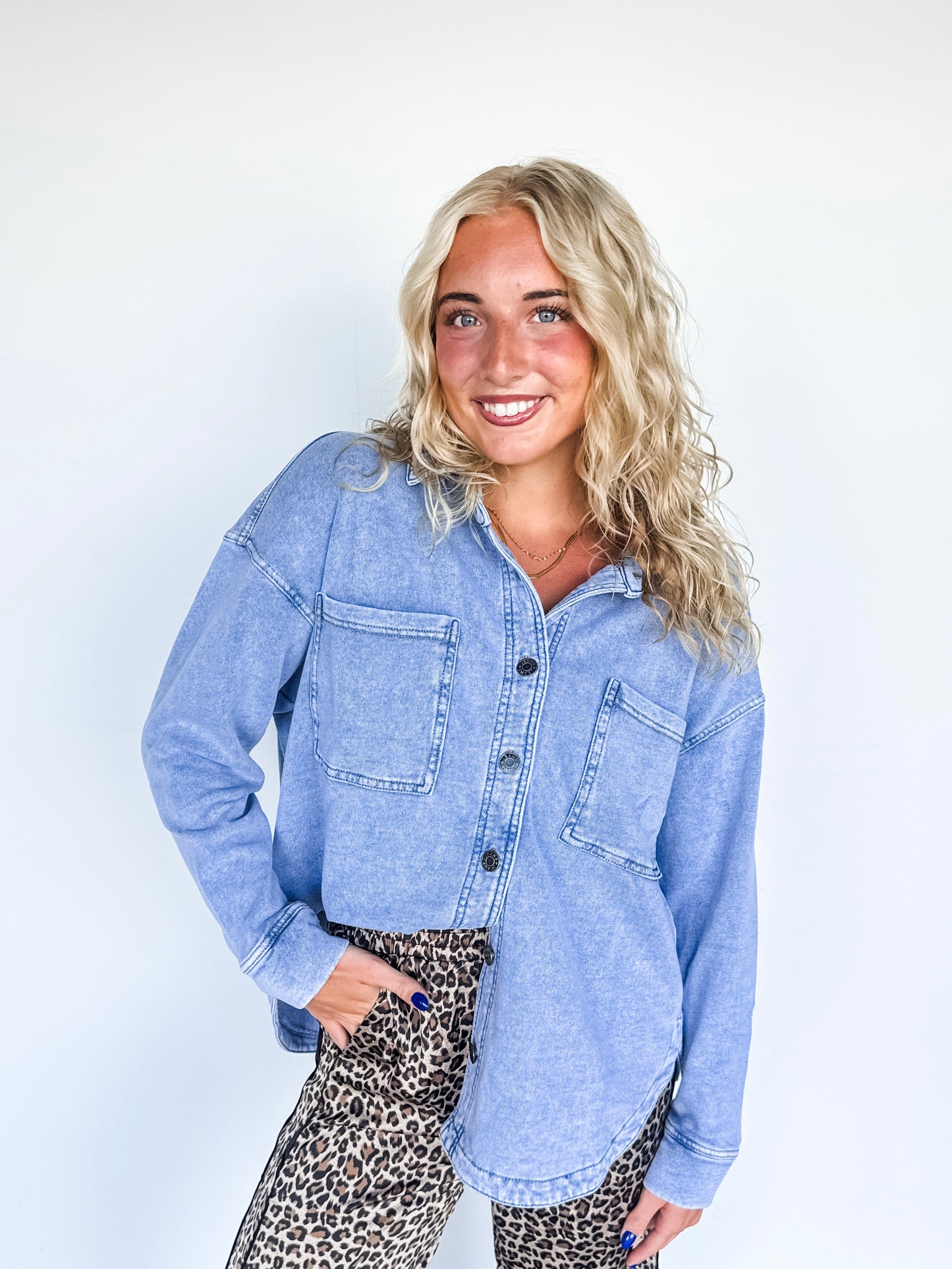 Light Denim Oversized Jacket