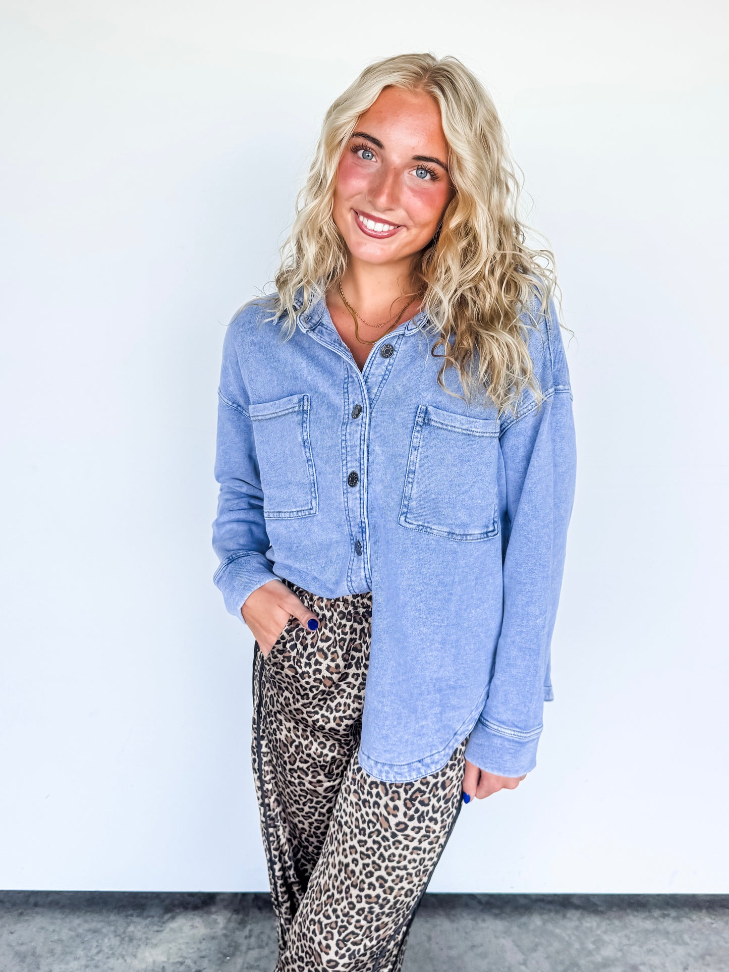 Light Denim Oversized Jacket