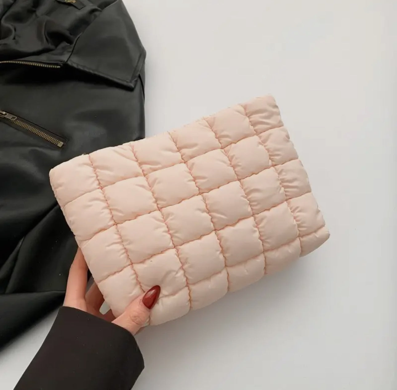 Pink Quilted Pouch