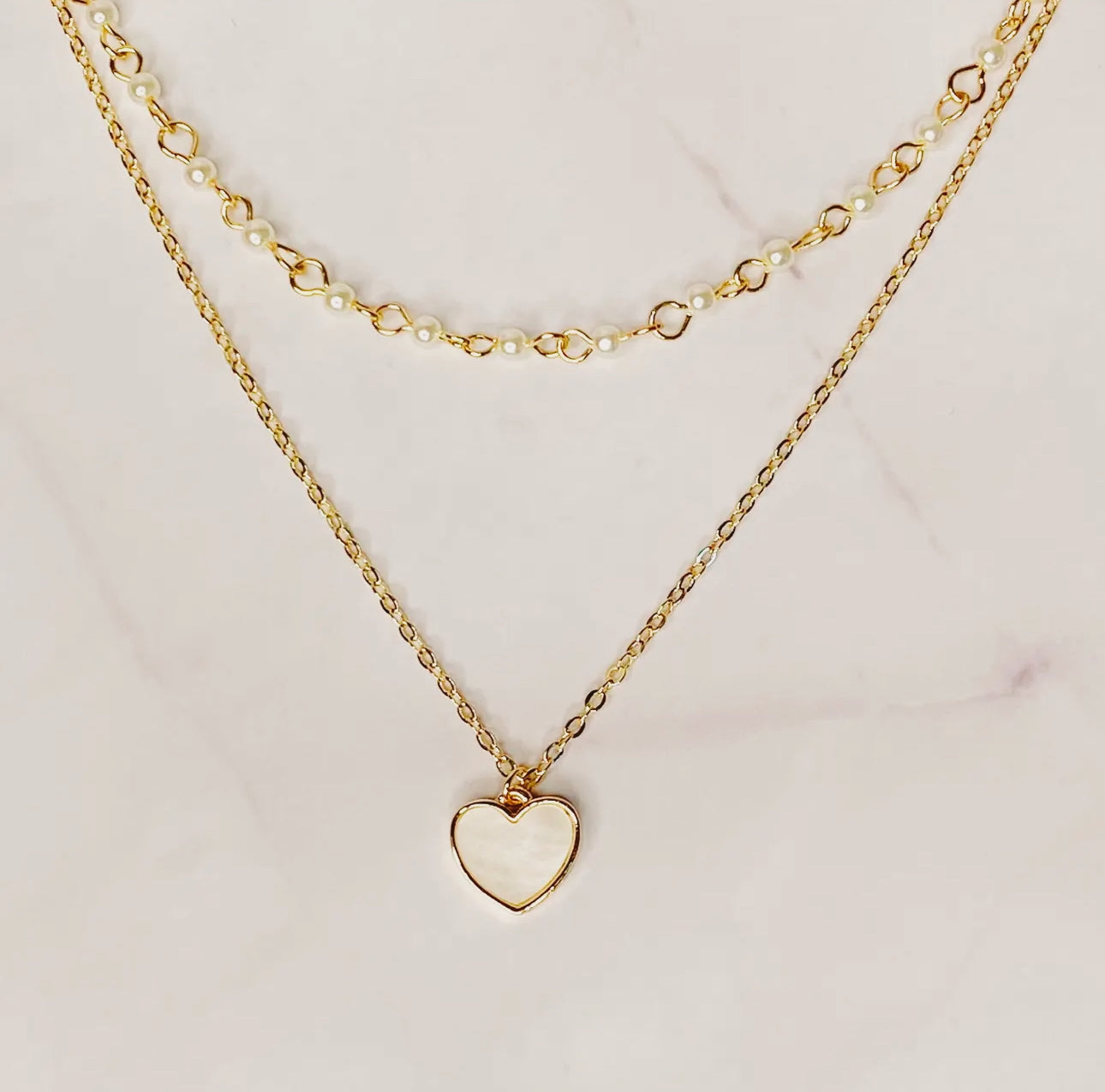 Layered Heart Necklace