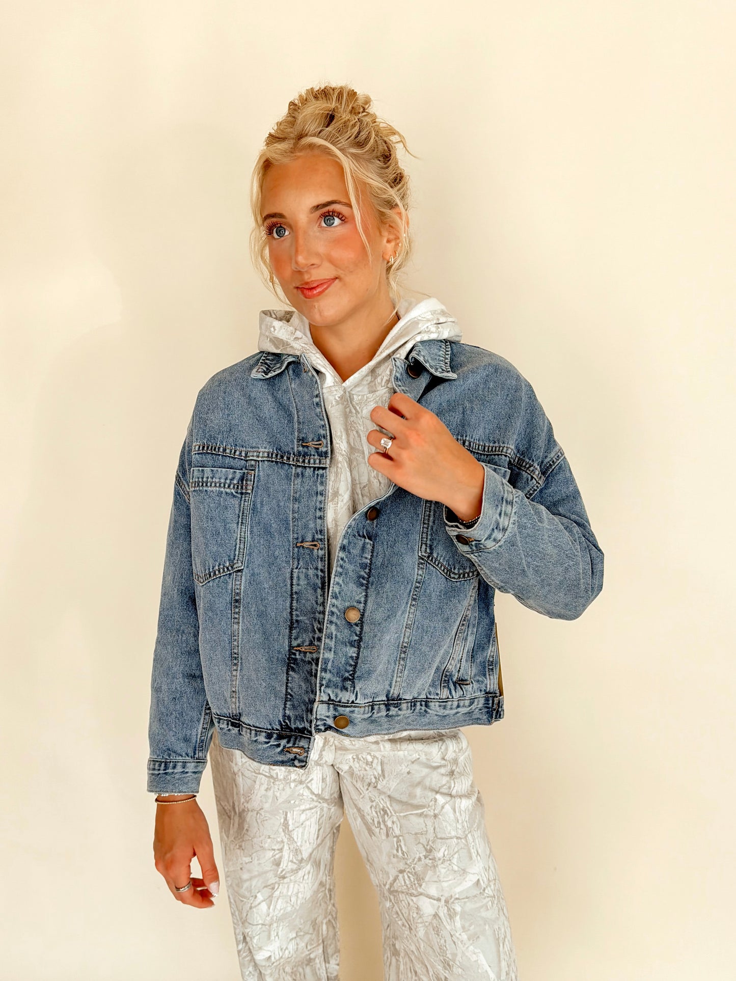 Boxy Denim Trucker Jacket