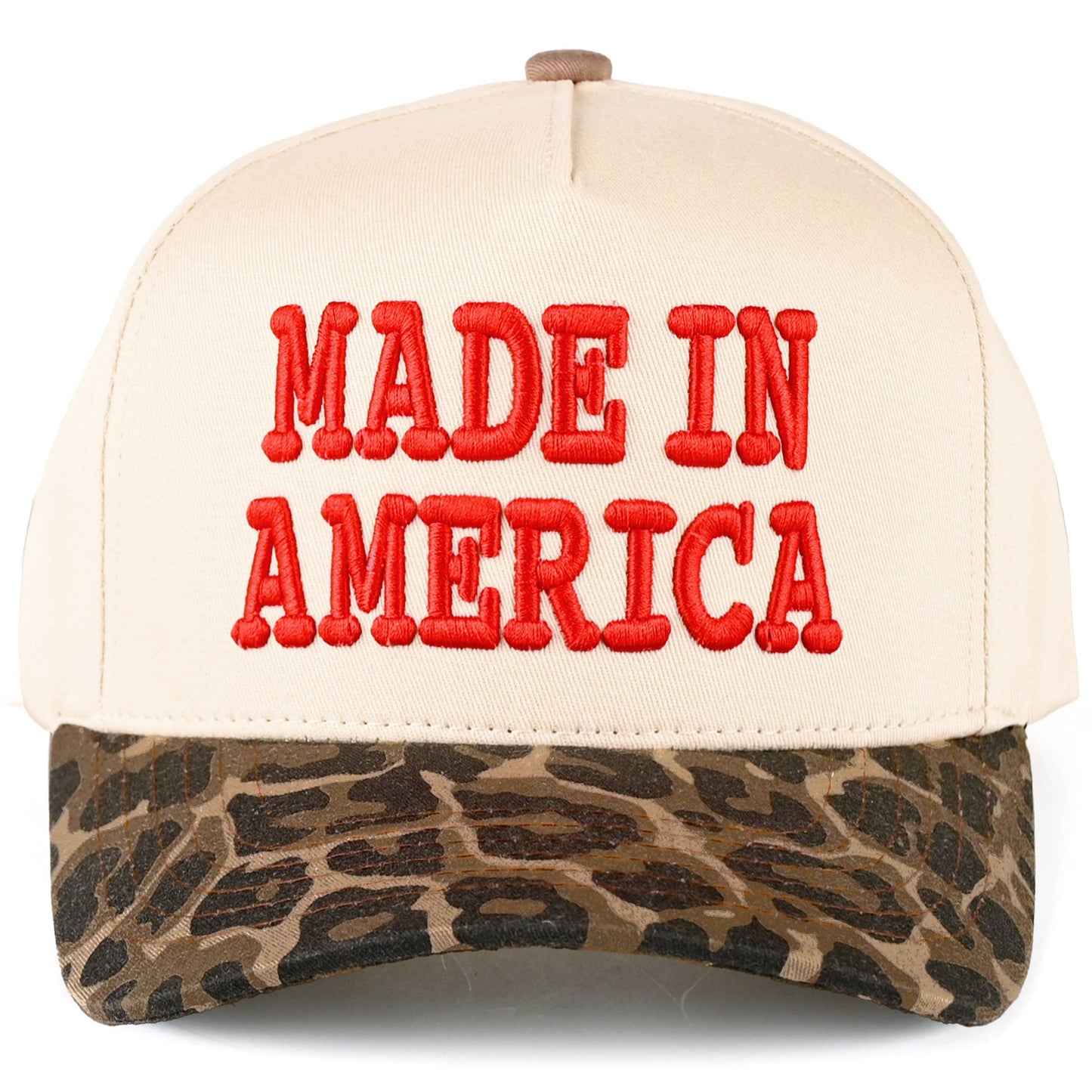 ‘Made in America’ Leopard Trucker Hat