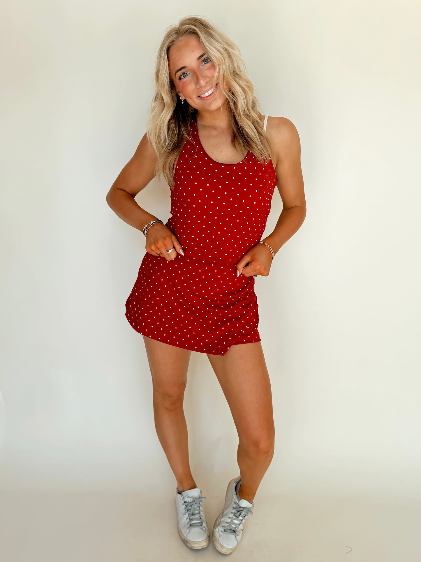Red Dotted Athletic Set