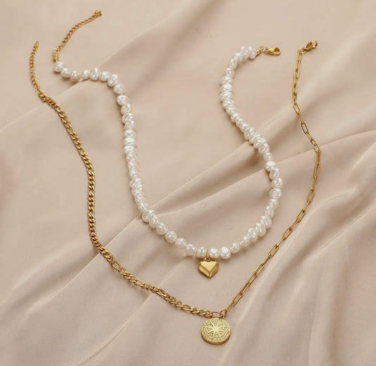 Layered Heart Necklace