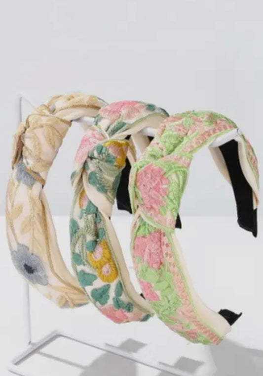 Embroidered Headbands