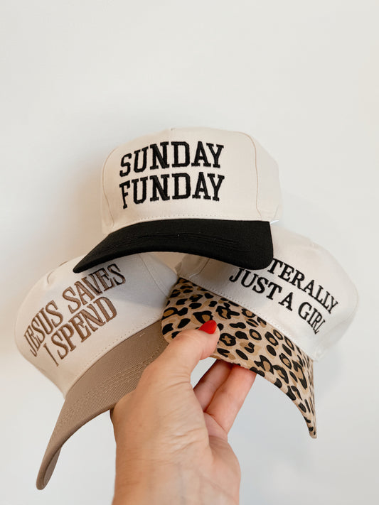 Canvas Embroidered Hats