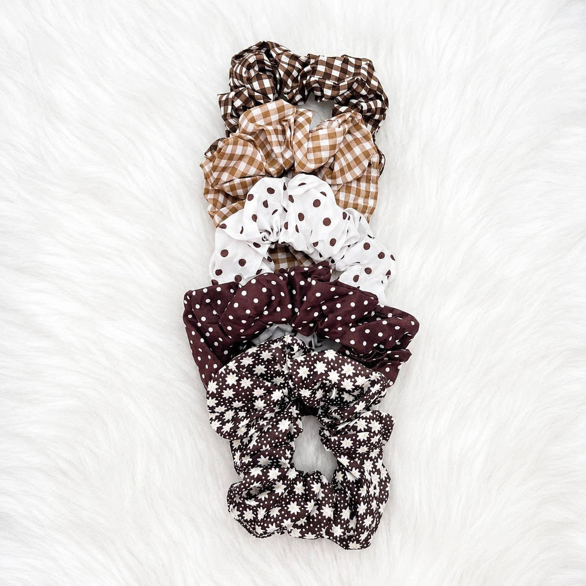 Mixed Print Scrunchies