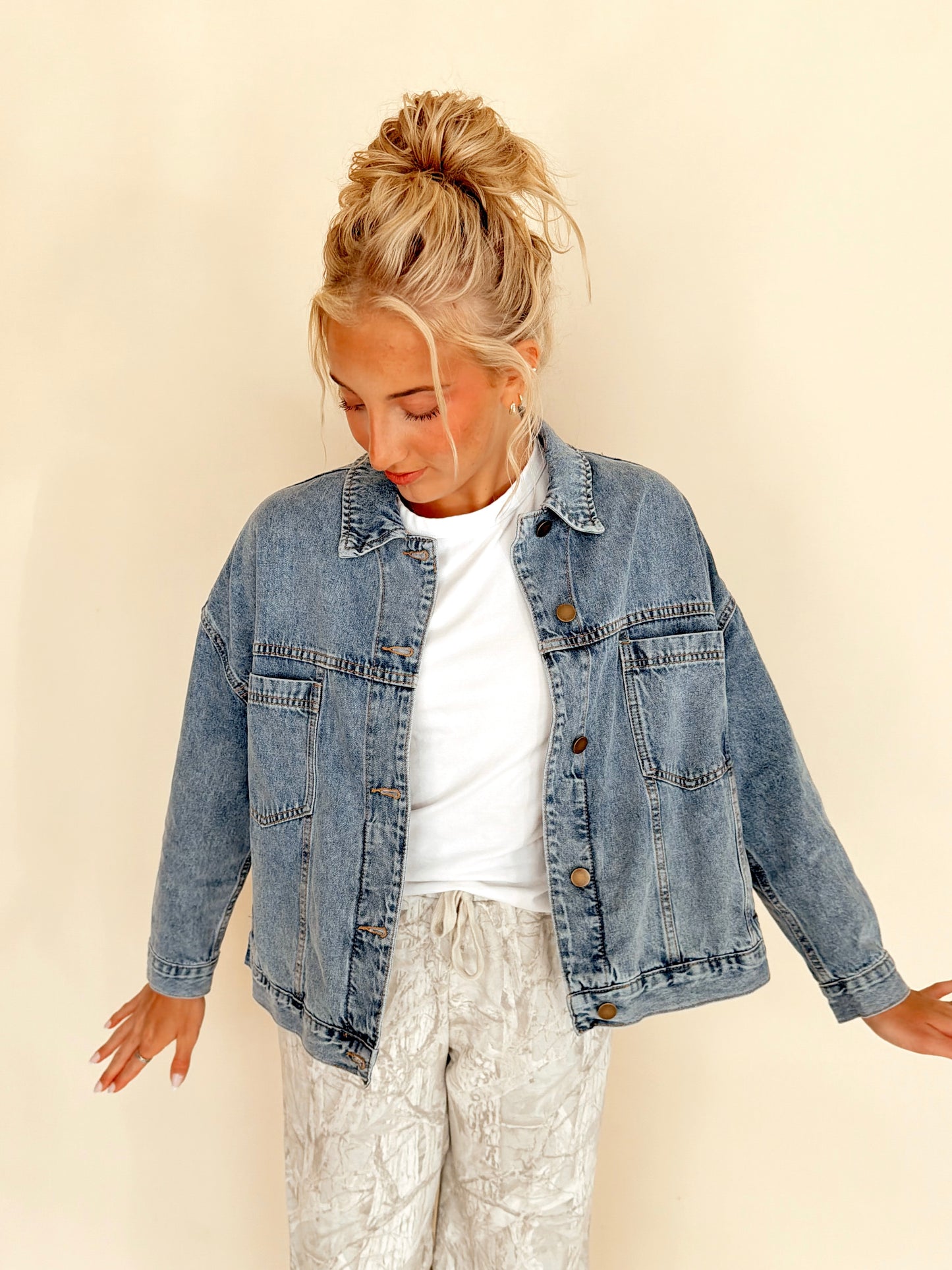 Boxy Denim Trucker Jacket