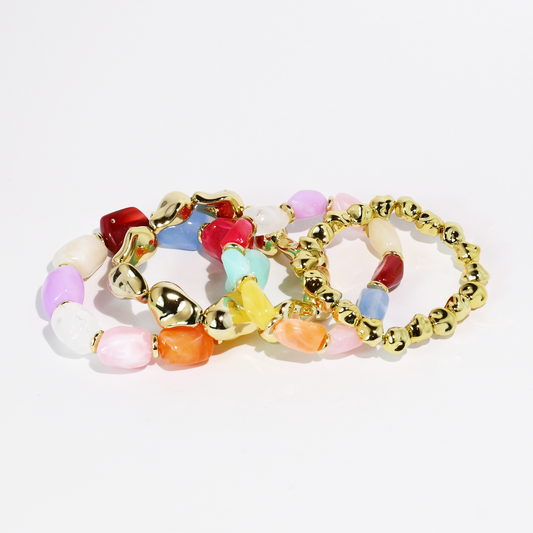 Colorful Beaded Bracelet Set