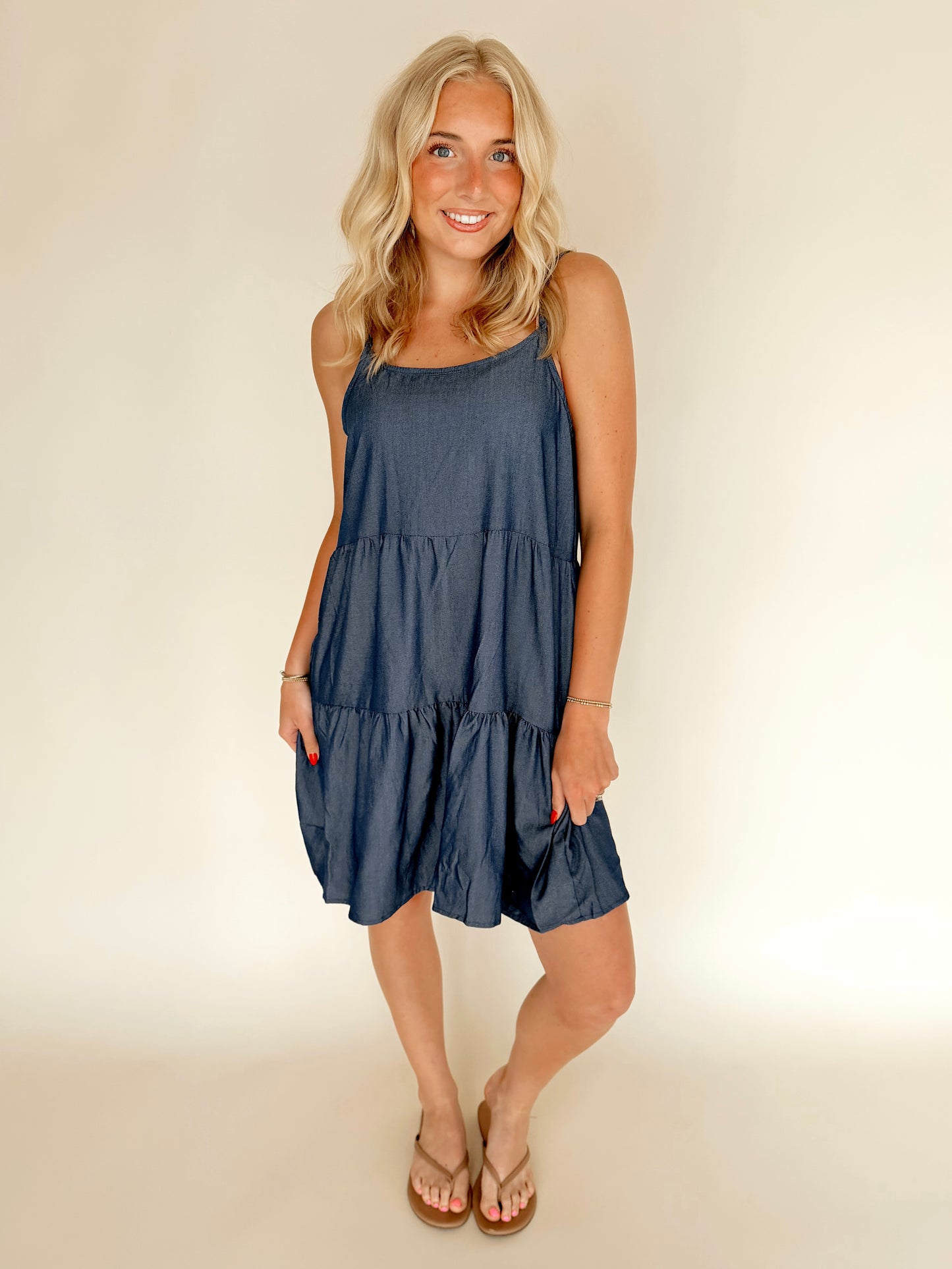Tiered Strappy Dress (2 Colors)