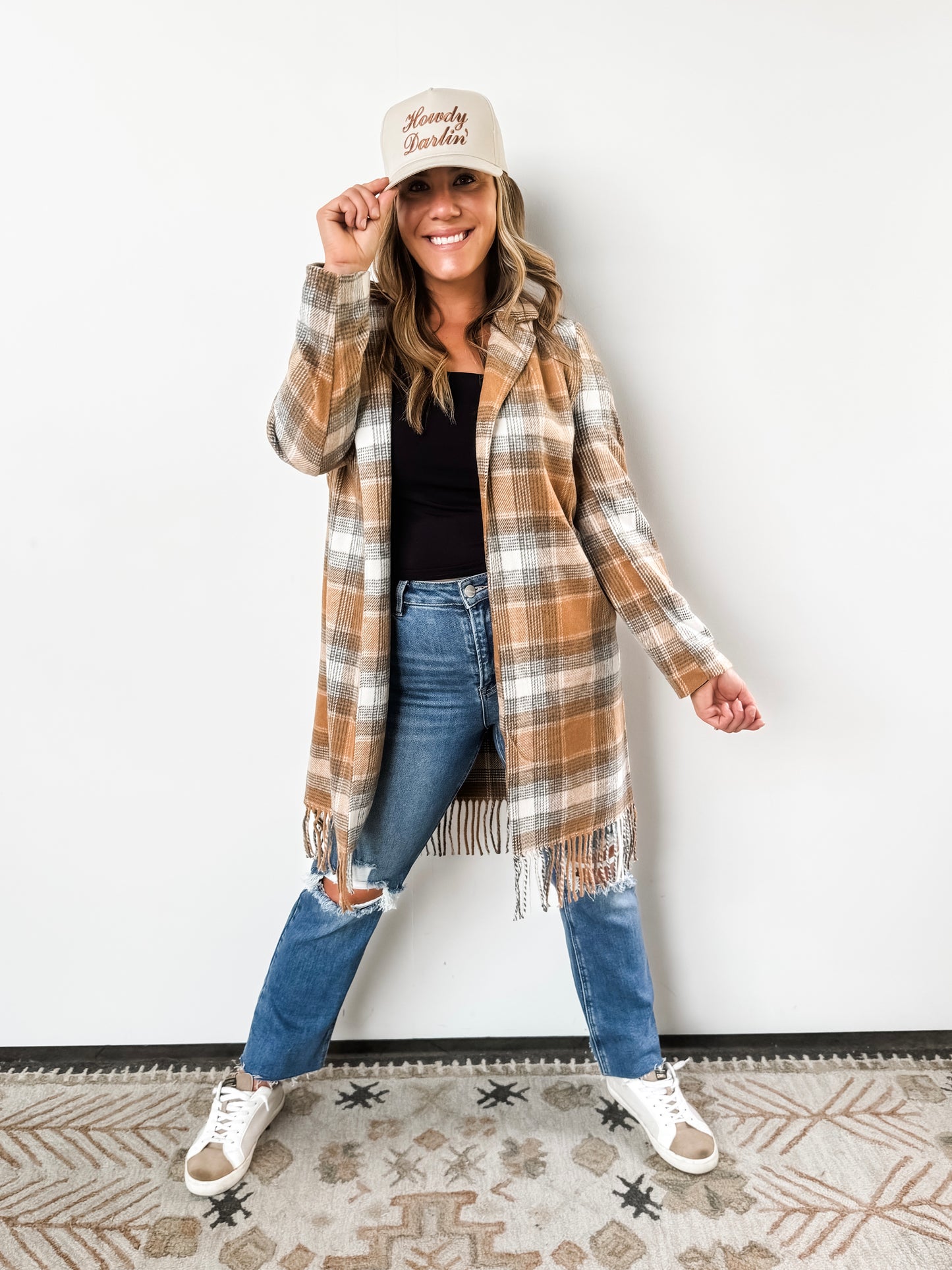 Plaid Fringe Duster