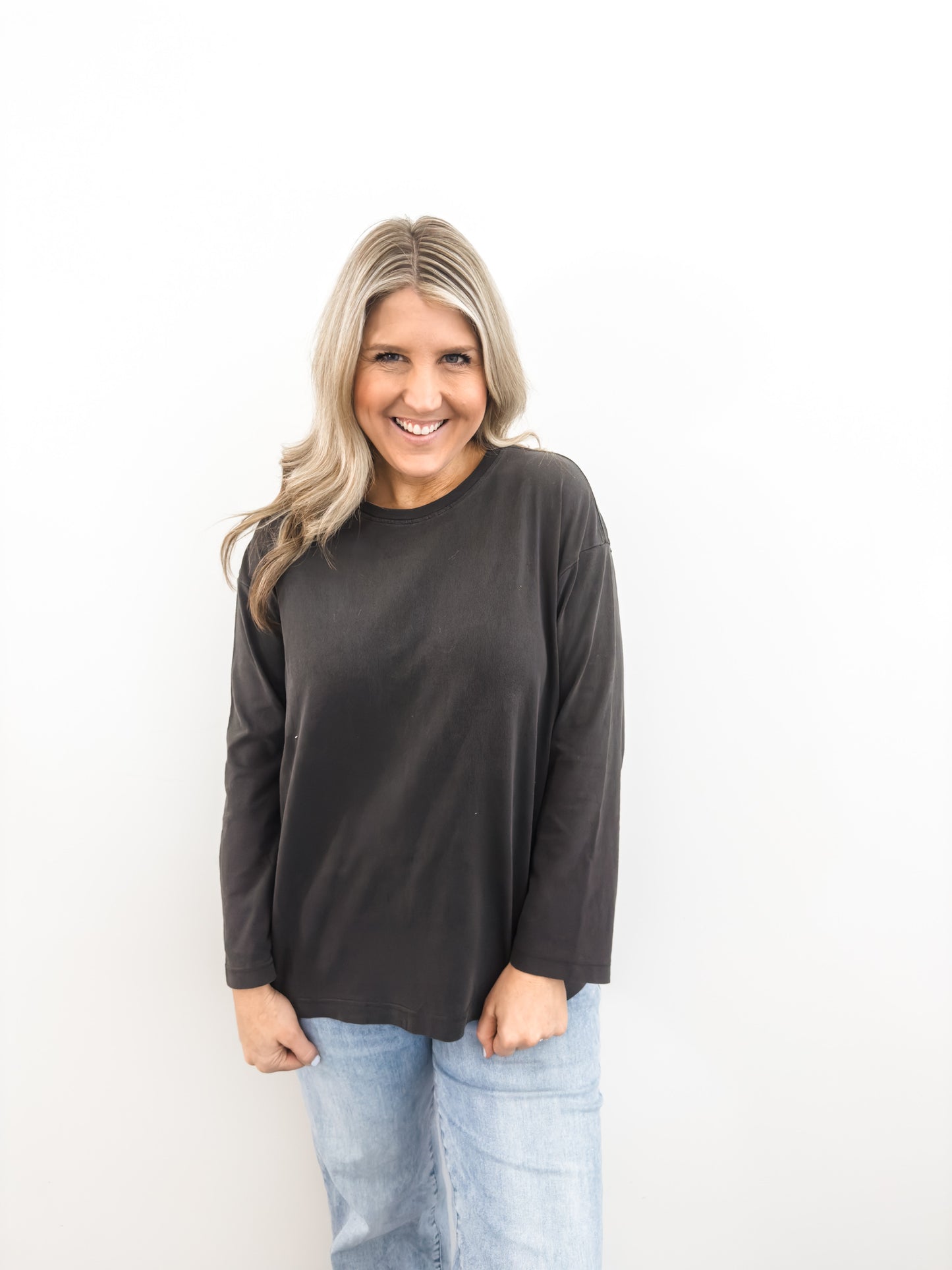 Charcoal Tunic Crewneck