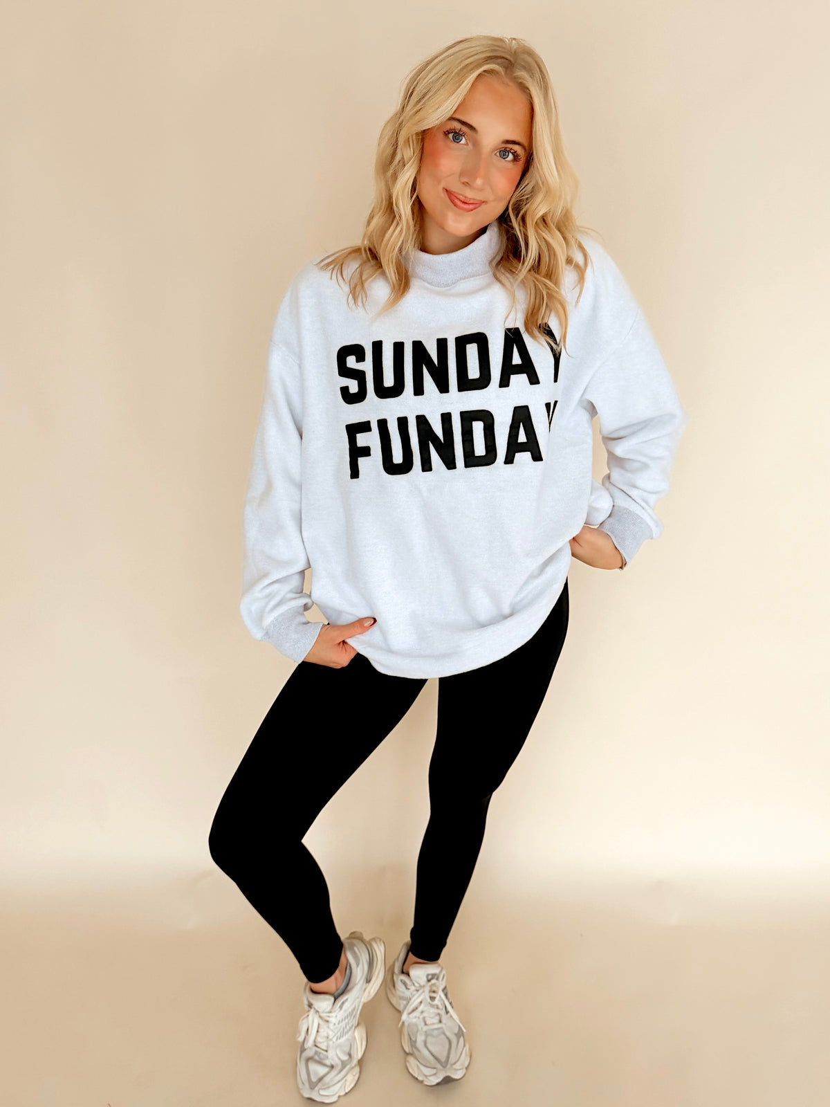 Game Day/Sunday Funday Reversible Mock Neck