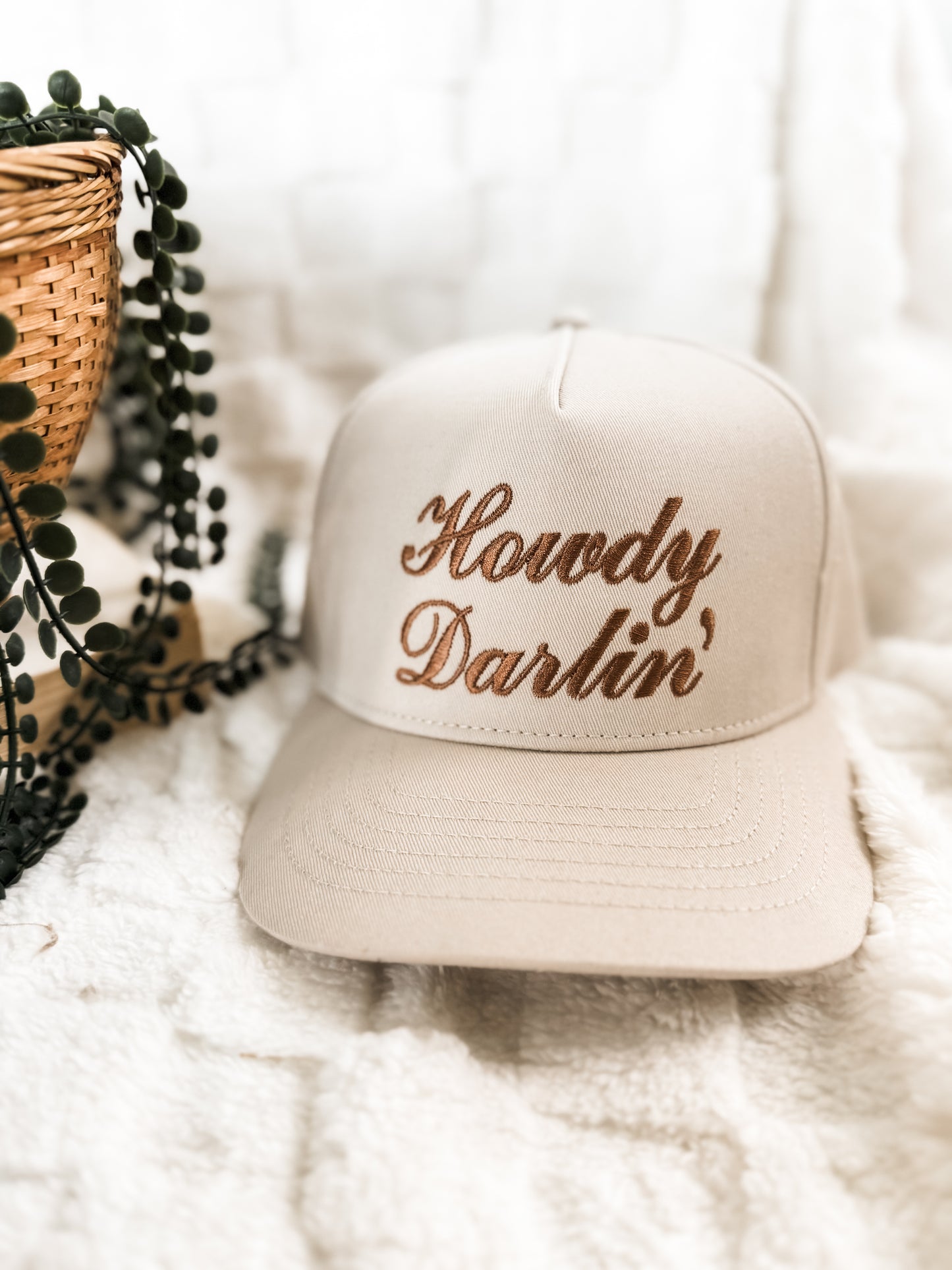 Khaki ‘Howdy Darlin’ Hat