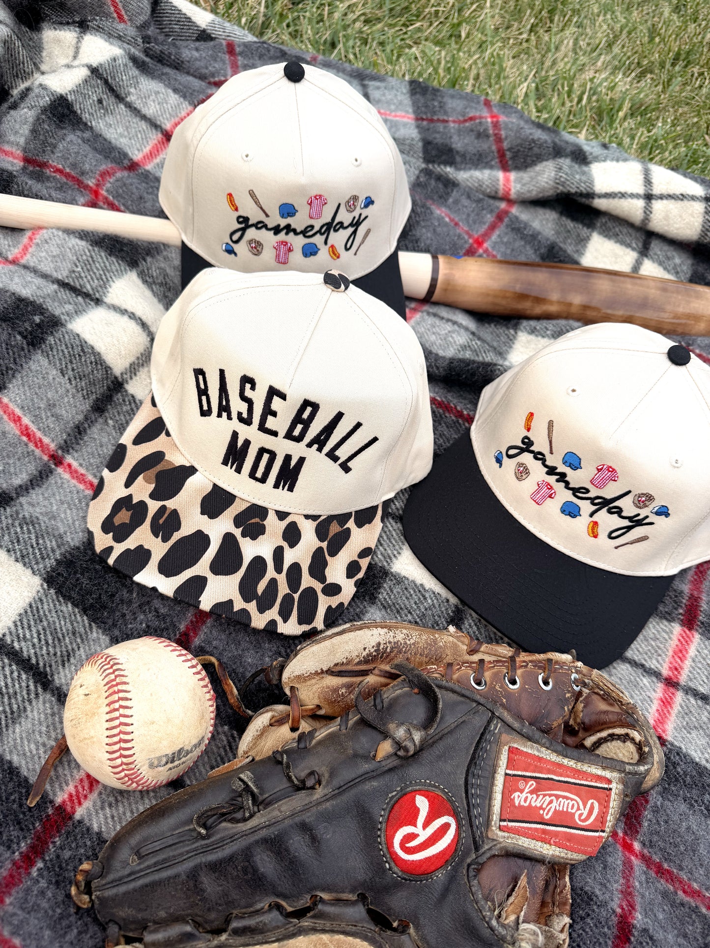 ‘Baseball Mom’ Leopard Hat