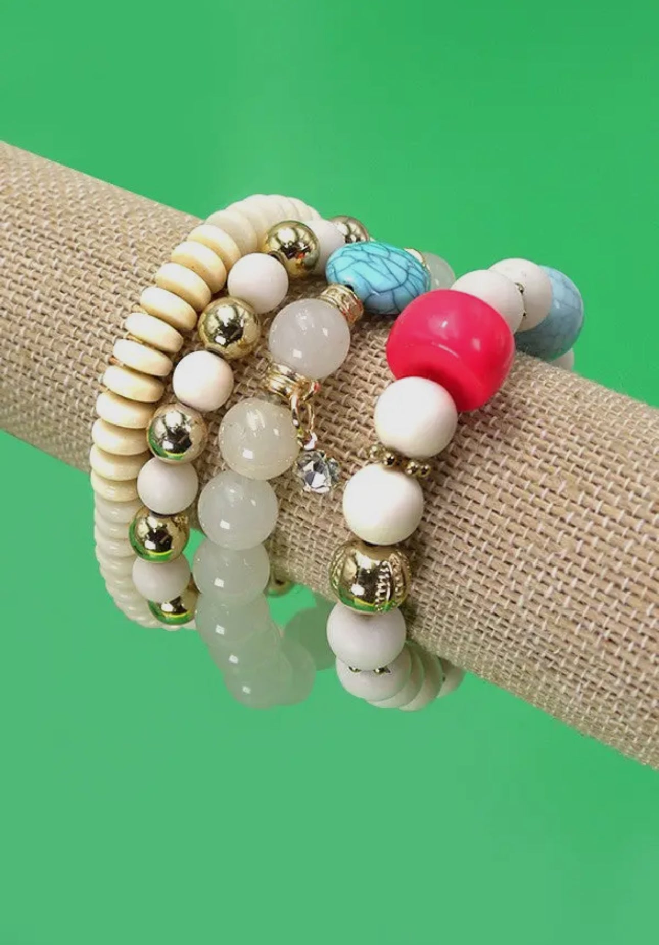 Multi Stone Bracelet Stack