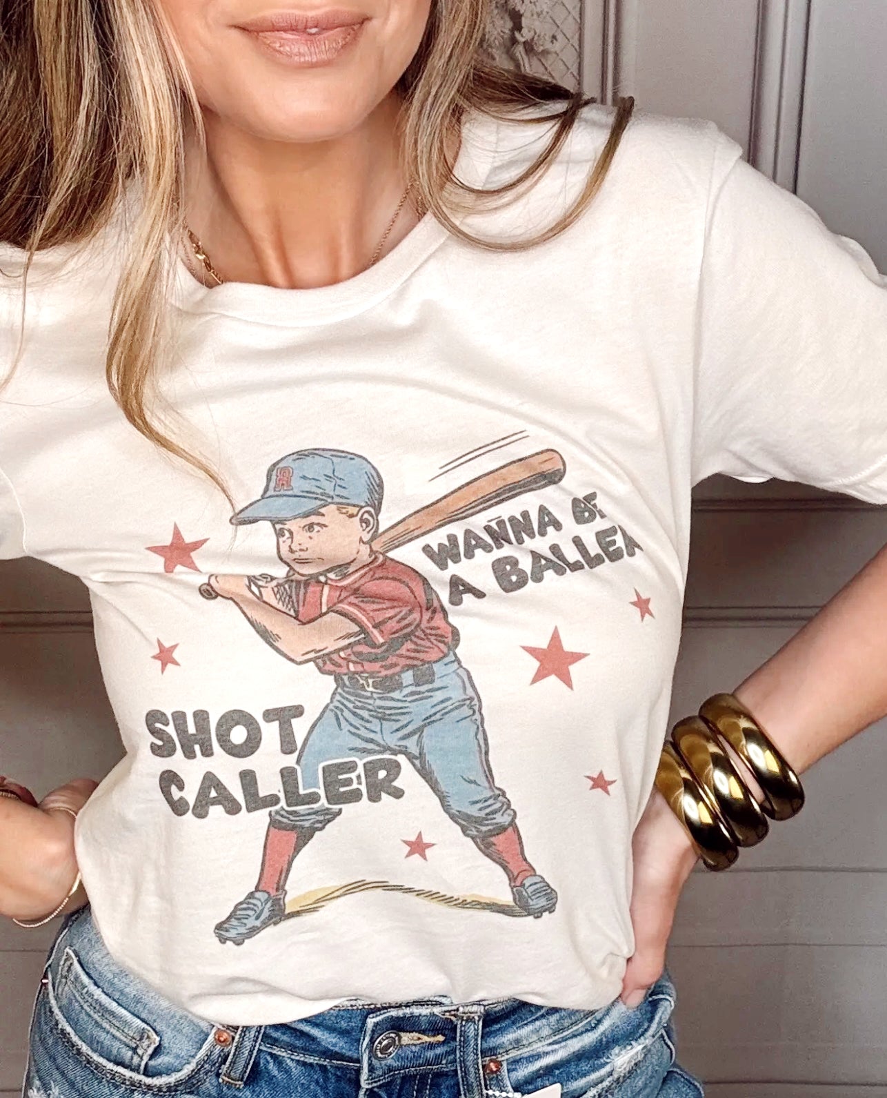 ‘Wanna Be a Baller, Shot Caller’ Graphic Tee