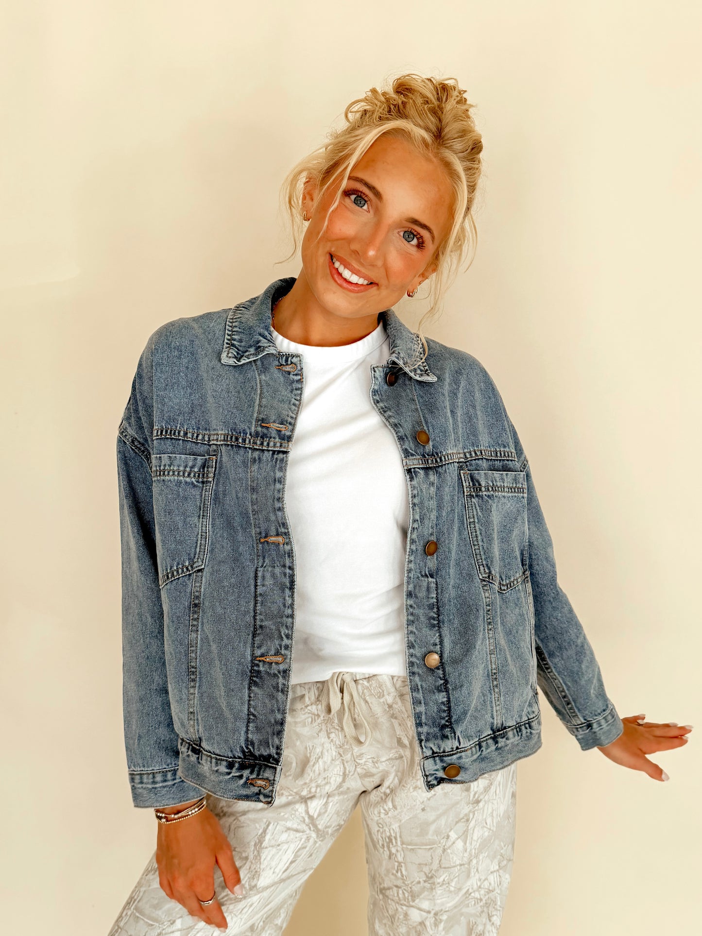 Boxy Denim Trucker Jacket