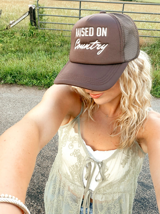 ‘Raised On Country’ Trucker Hat