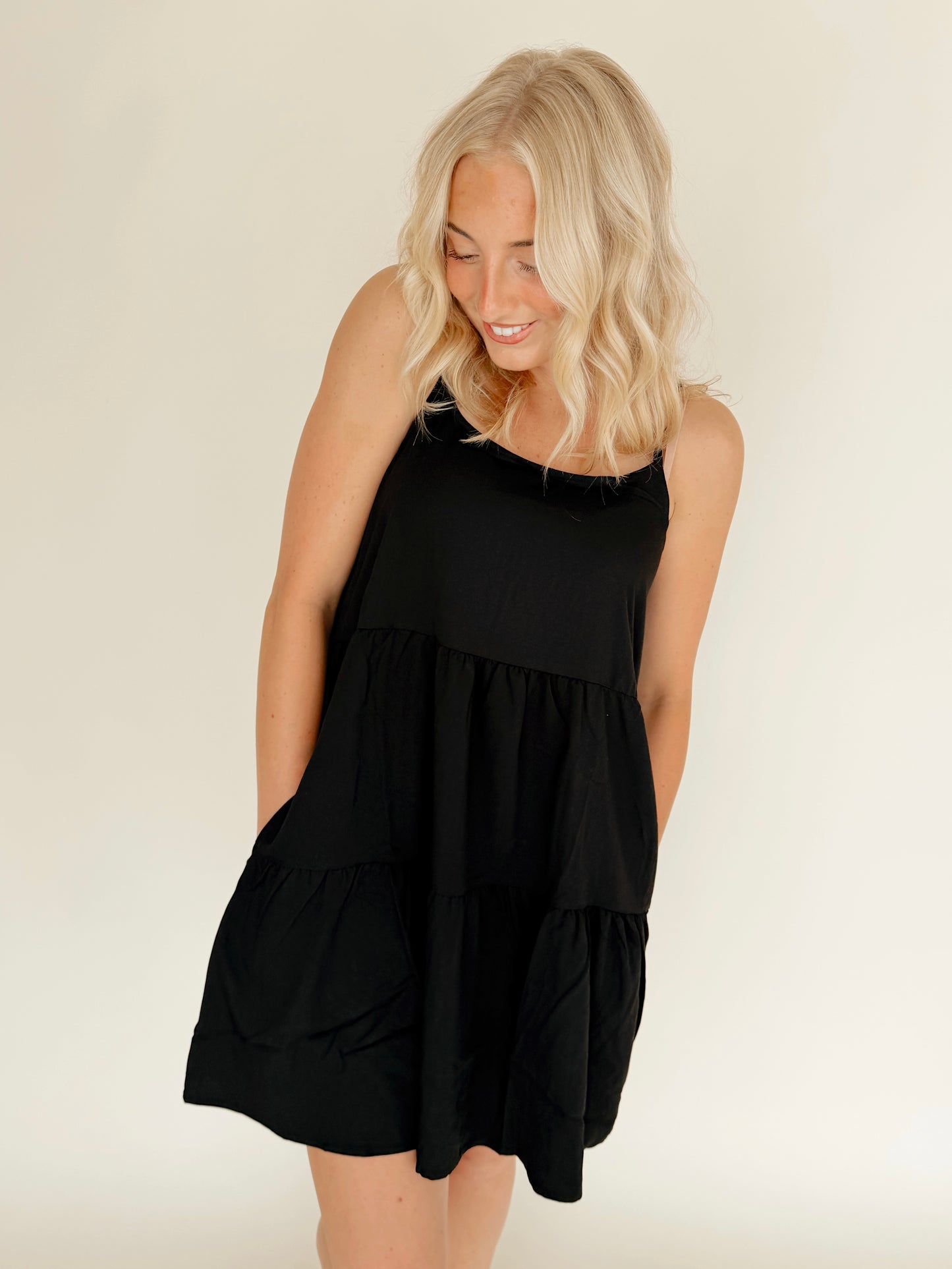 Tiered Strappy Dress (2 Colors)