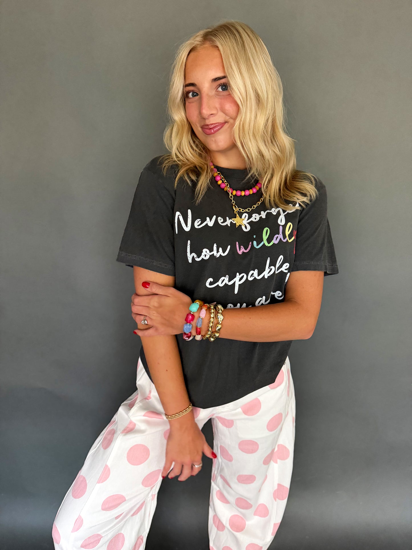 Charcoal “You are Wildly Capable” Tee