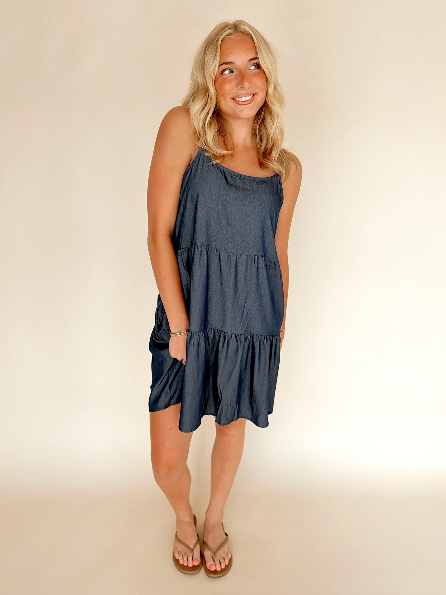 Tiered Strappy Dress (2 Colors)
