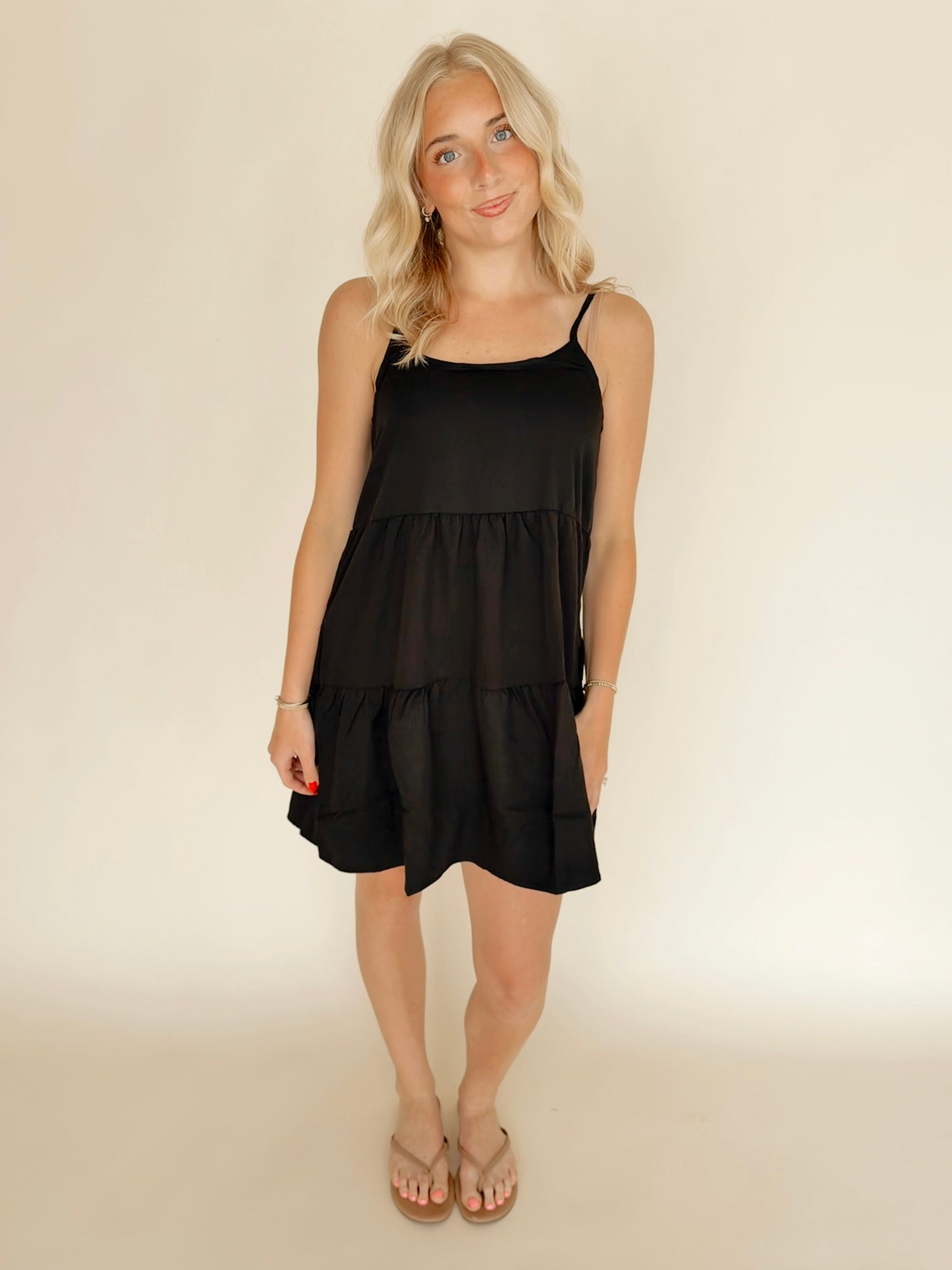 Tiered Strappy Dress (2 Colors)