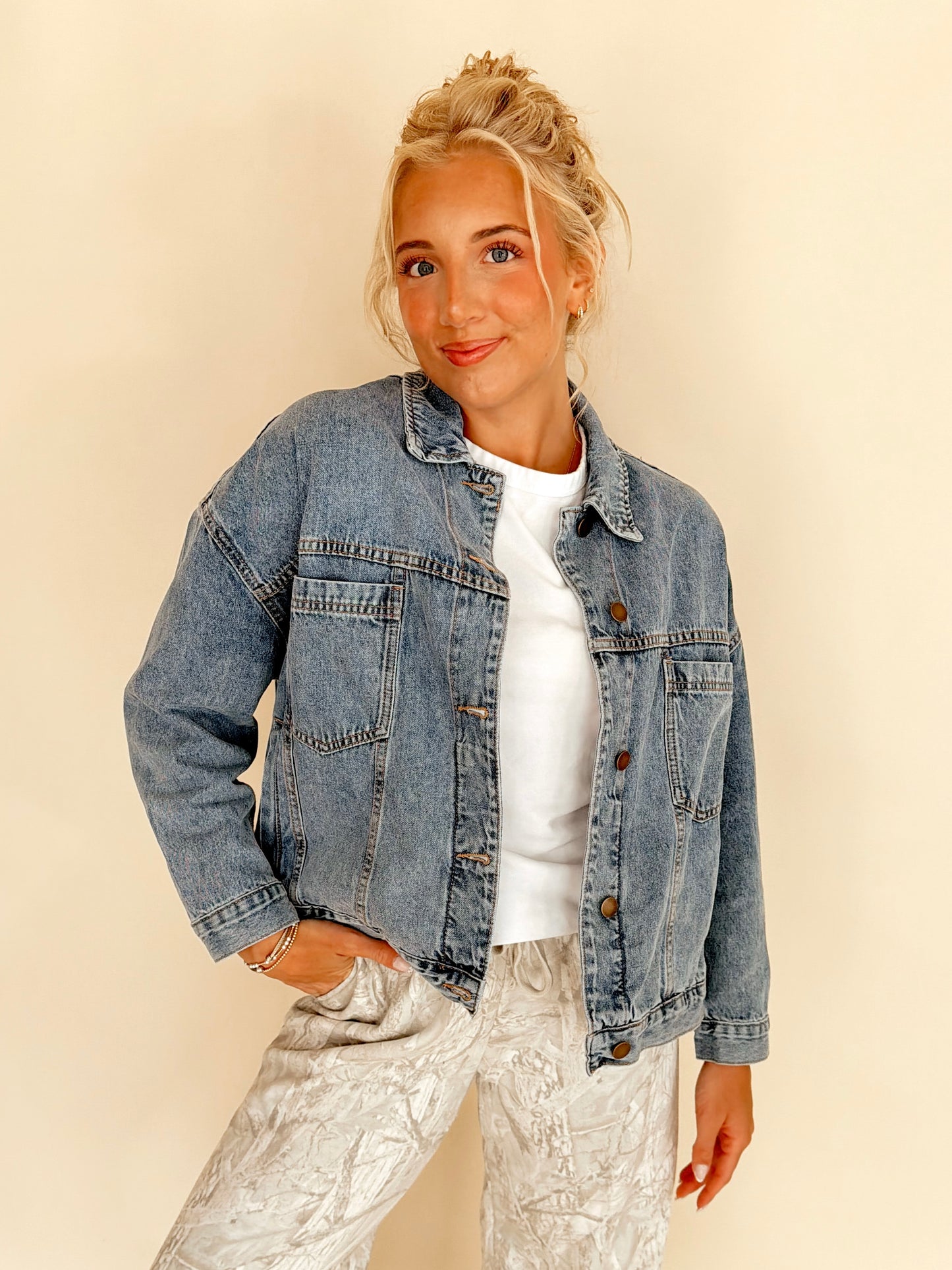 Boxy Denim Trucker Jacket