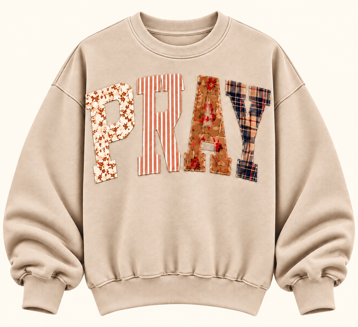 PREORDER ‘PRAY’ Beige Crewneck