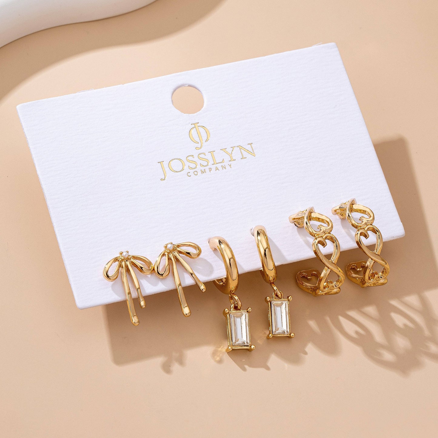 Bow Trio Earring Set