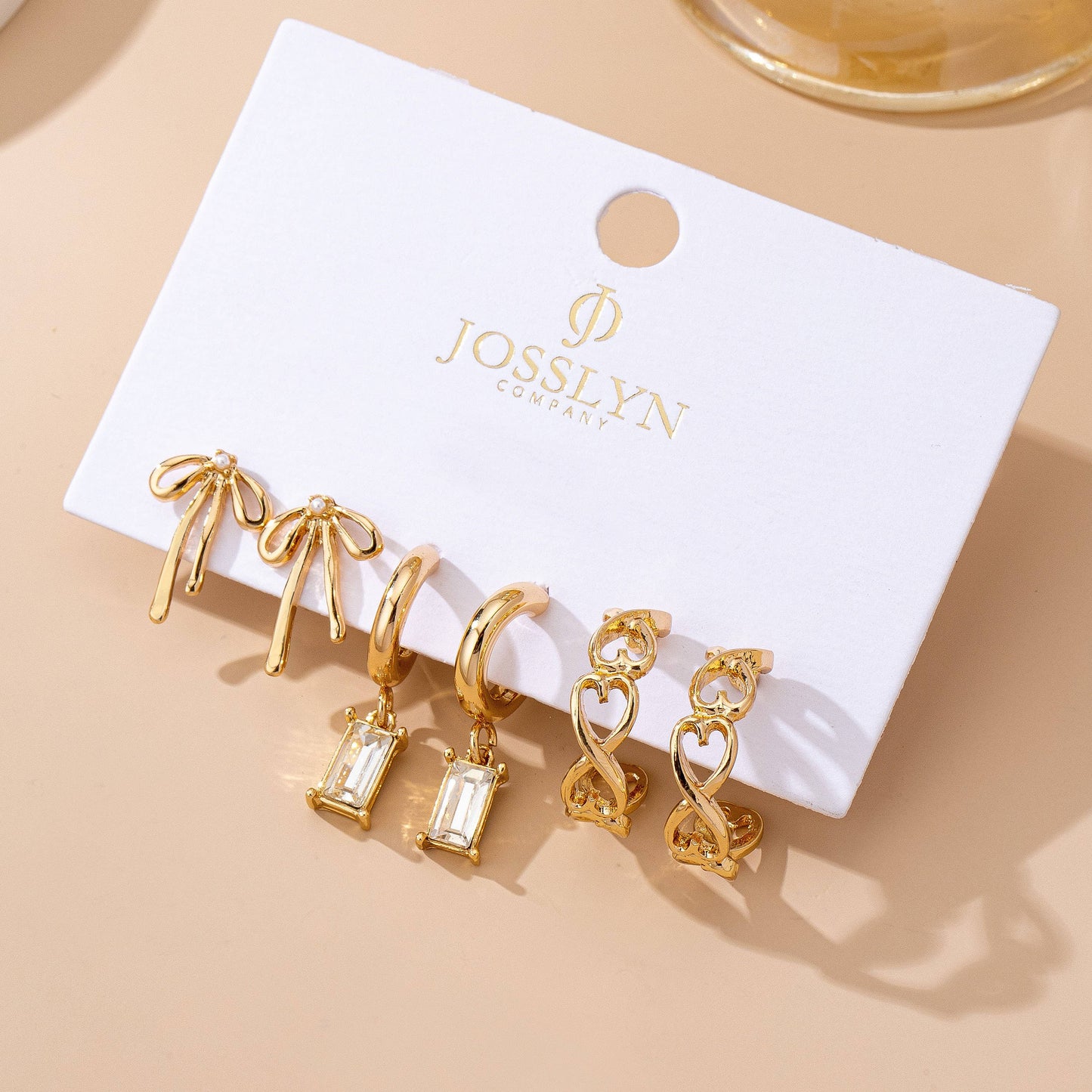 Bow Trio Earring Set