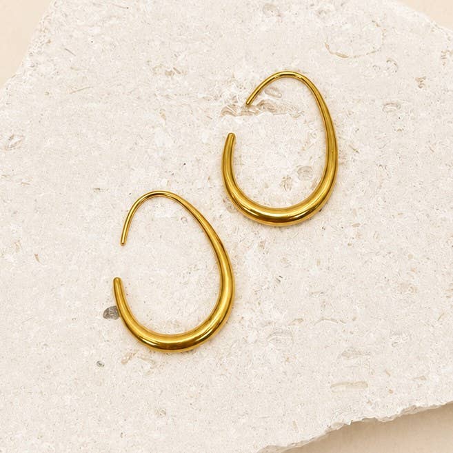 Gold Thin Tarnish Free Hoops