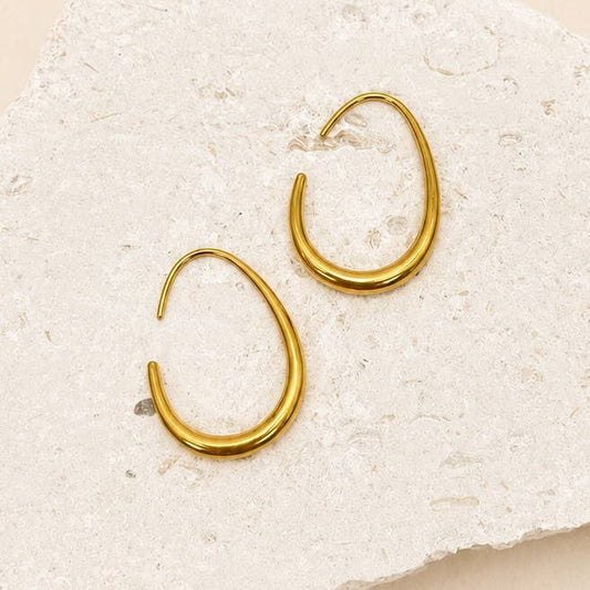 Gold Thin Tarnish Free Hoops