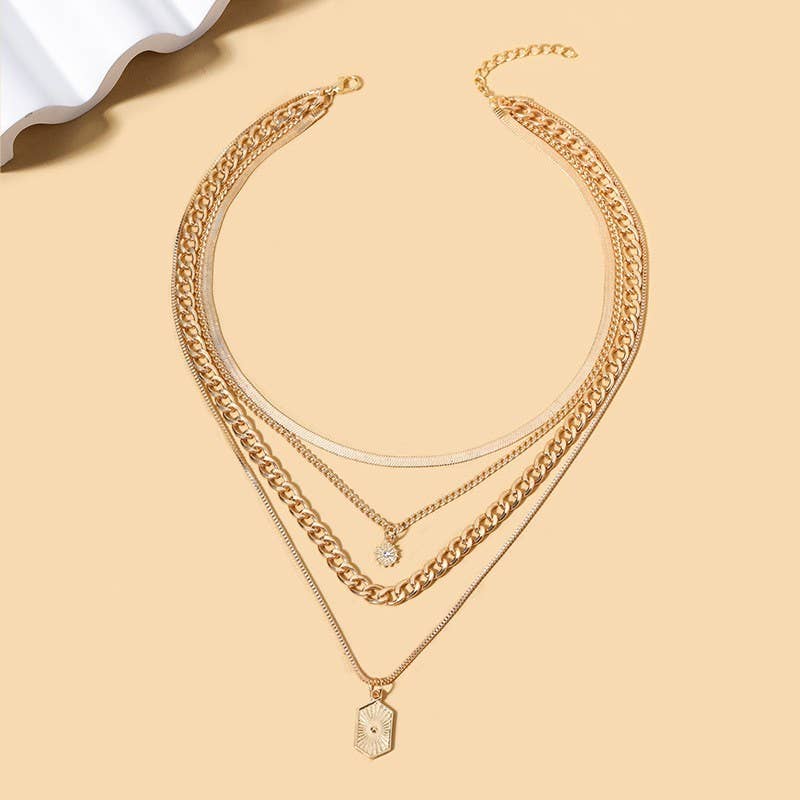 Double Charm Multi-Layer Necklace