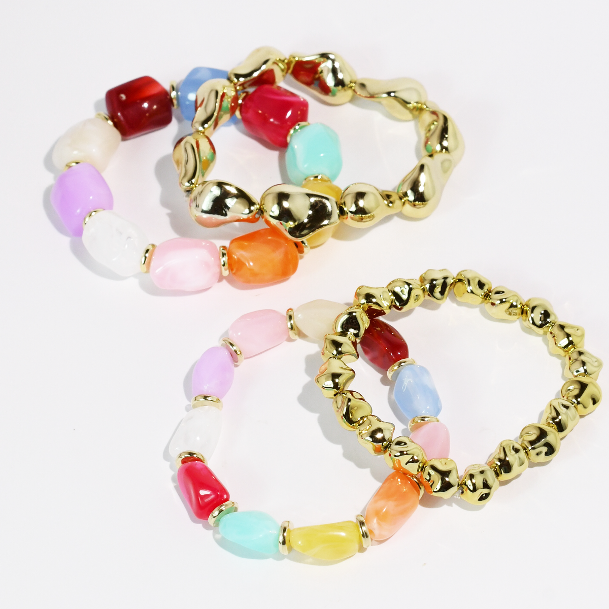 Colorful Beaded Bracelet Set