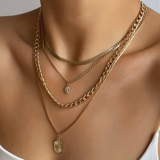 Double Charm Multi-Layer Necklace